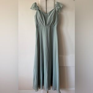 Birdy Grey Sleeveless Maxi Dress in Sage green prom/wedding guest dress